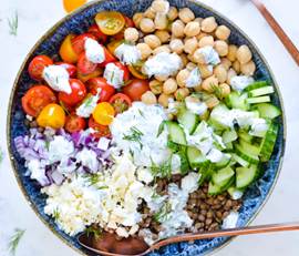 Read more about the article Greek Lentil Power Bowl