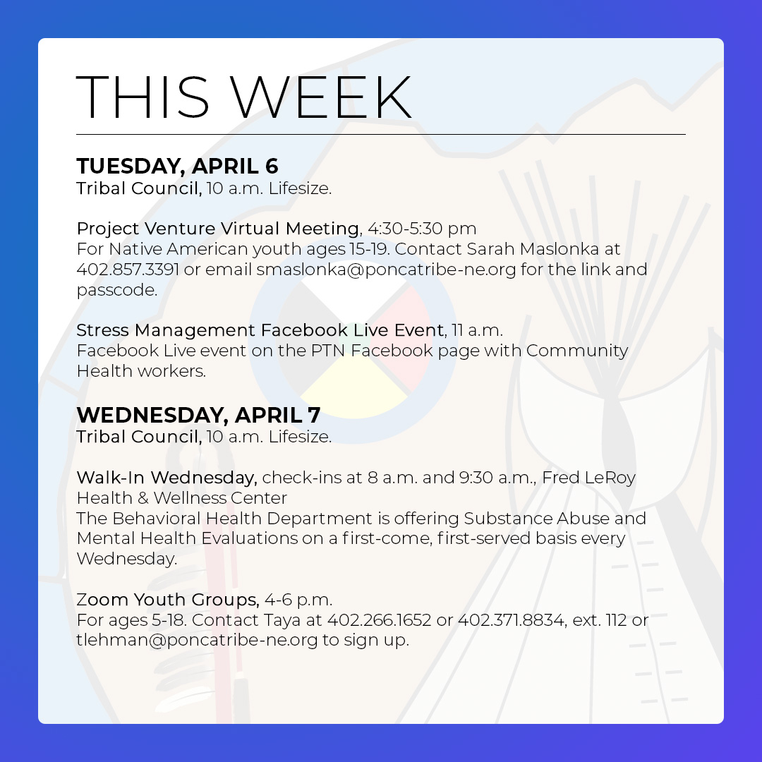Read more about the article Events & Activities: April 4 – 10