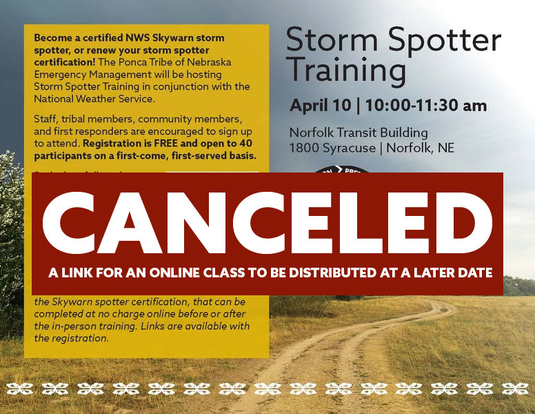 Read more about the article Storm Spotter Training in Norfolk Canceled