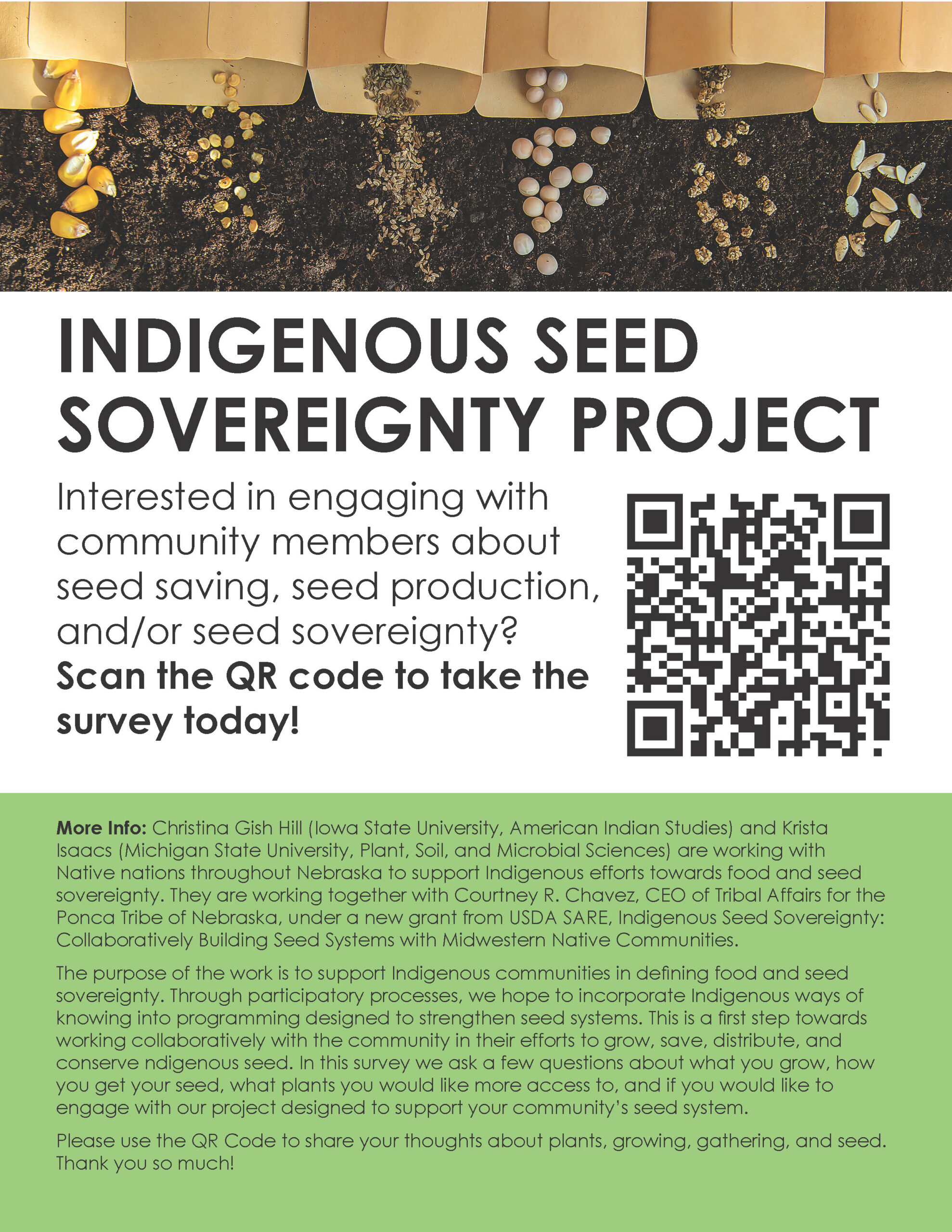 Read more about the article INDIGENOUS SEED SOVEREIGNTY PROJECT SURVEY